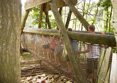 Teambuilding blote voetenpad